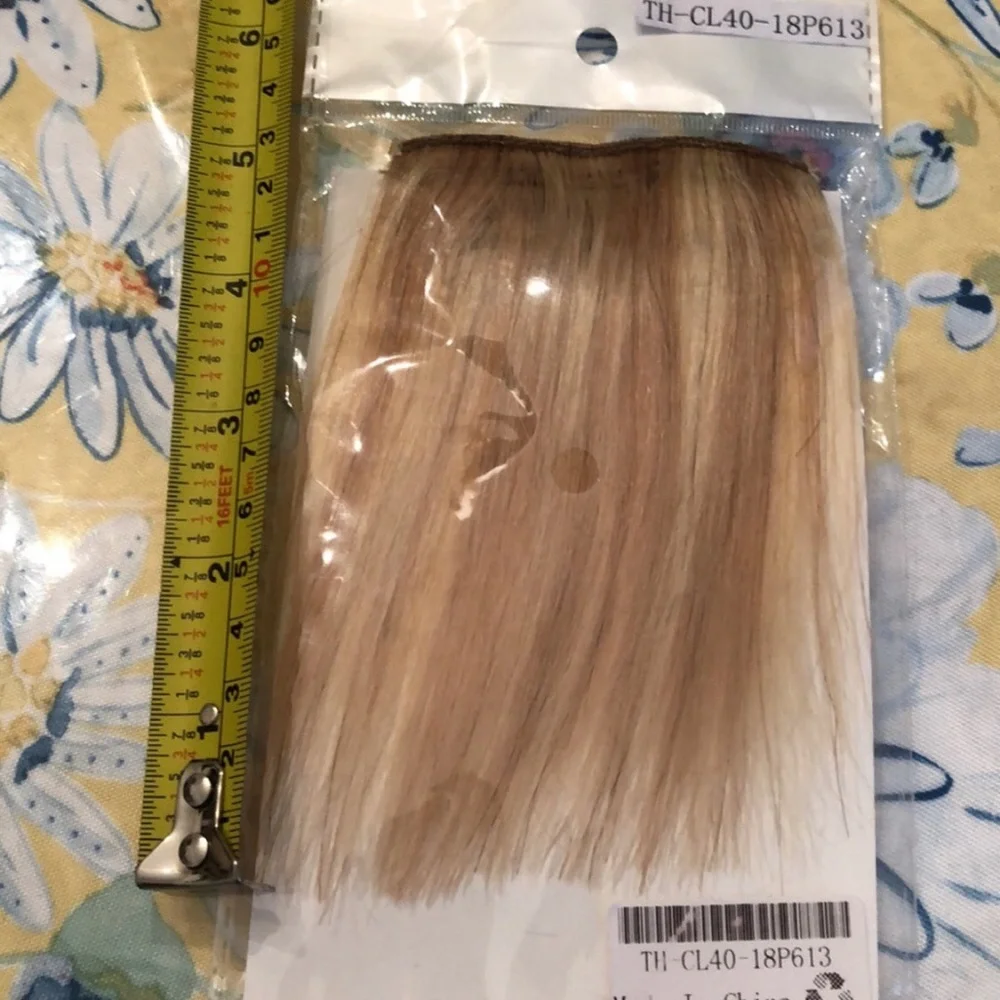3 Pieces Blonde Short Clip In Hair Pieces